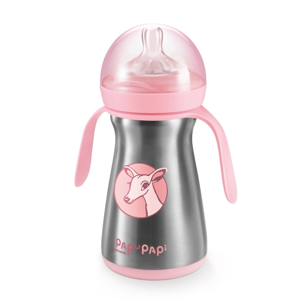 Termo láhev PAPU PAPI 200 ml, růžová